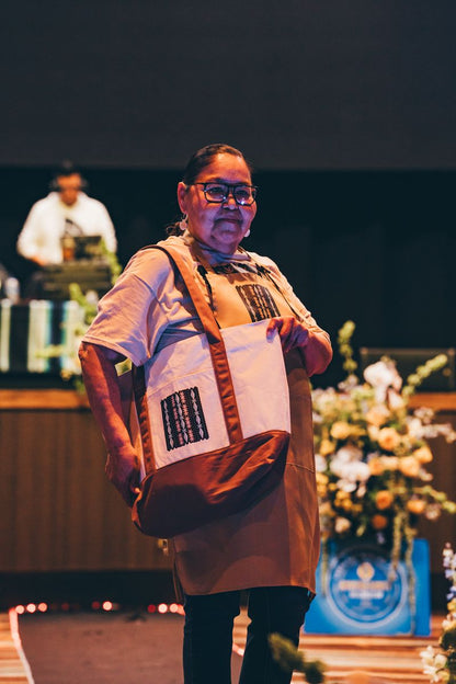 "Stars Ribbonwork" Tote