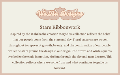 "Stars Ribbonwork" Tote