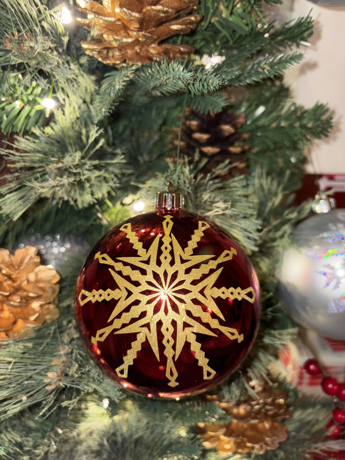 Ribbonwork Snowflake Ornament