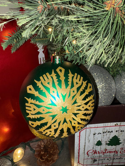Ribbonwork Snowflake Ornament