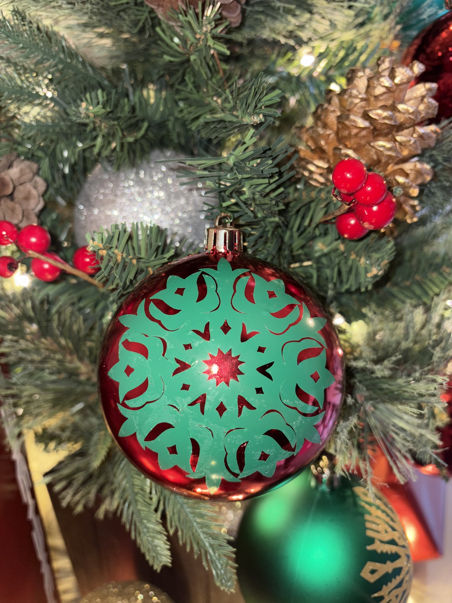 Ribbonwork Snowflake Ornament