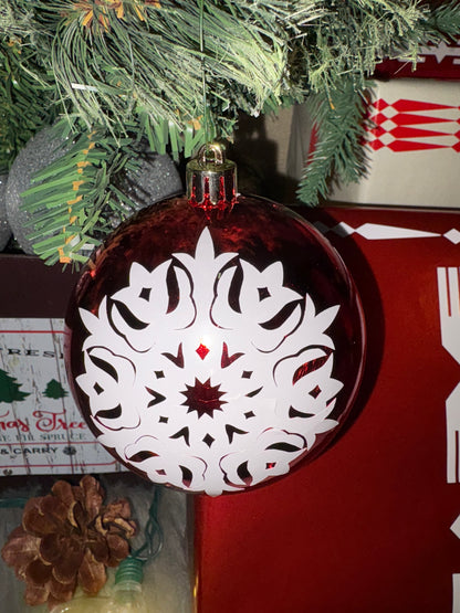 Ribbonwork Snowflake Ornament