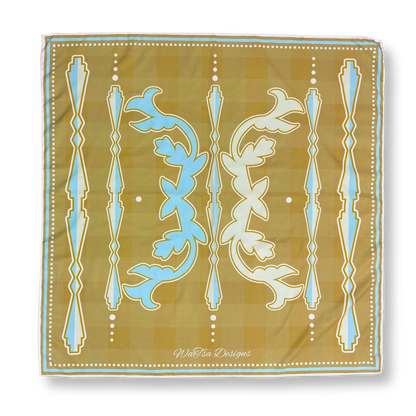 Plaid Ribbonwork Scarf
