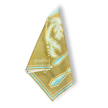 Plaid Ribbonwork Scarf