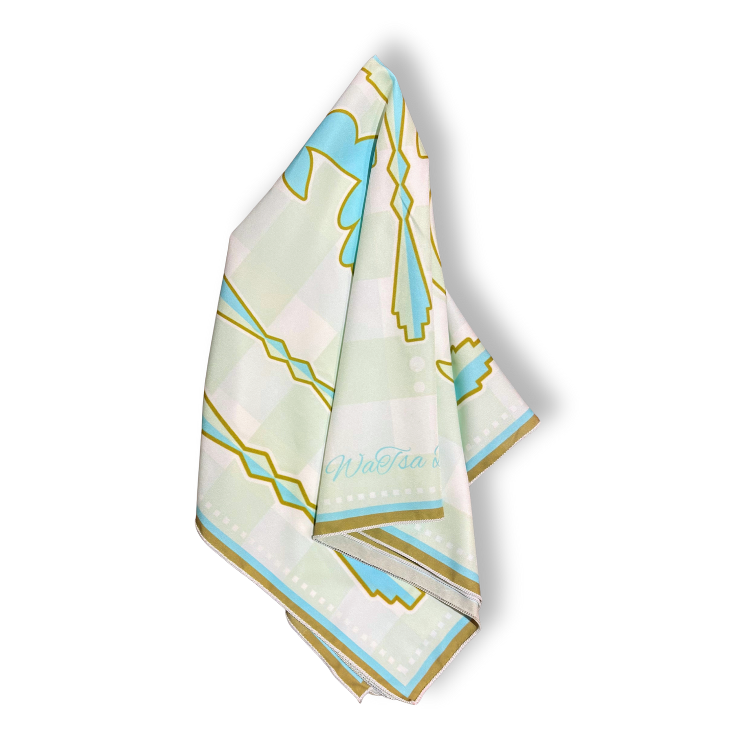 Plaid Ribbonwork Scarf