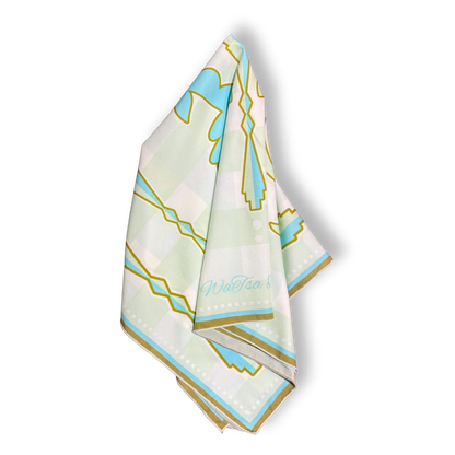 Plaid Ribbonwork Scarf