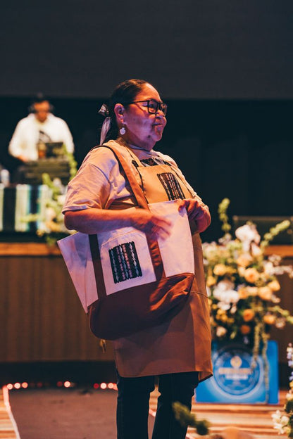 "Stars Ribbonwork" Tote