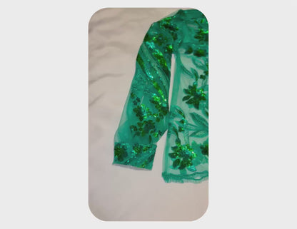 Green Women’s S-M Dance Shirt